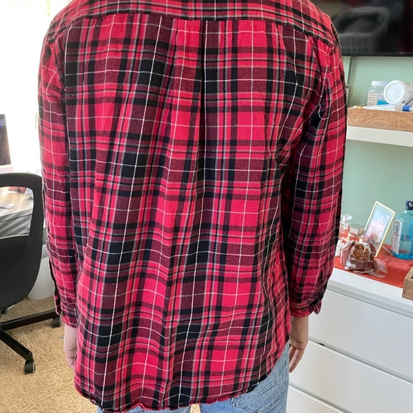 Red and Black Button Down - Picture 3 of 5